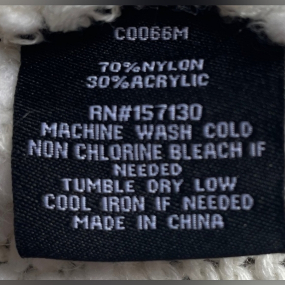 Mesh + Lace Cream Colored Knit Cardigan size Large - Picture 5 of 8